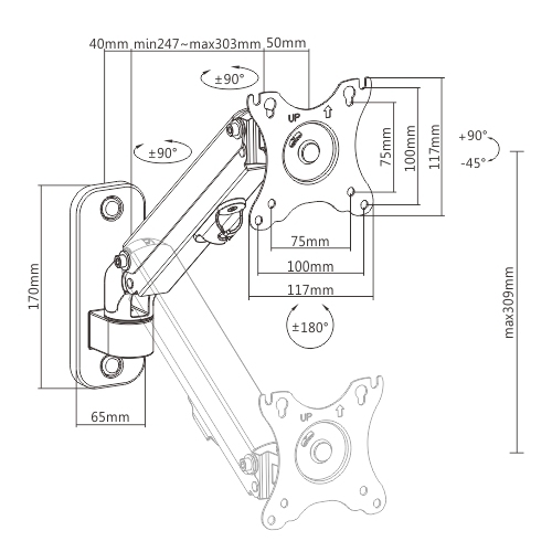 Soporte OVALTECH OVMP-S1727 — 4