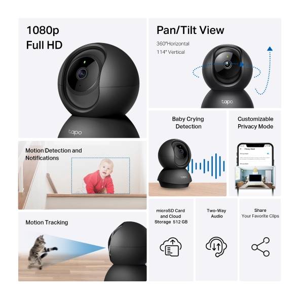 Cámara WiFi TP-LINK TAPO C201 — 1