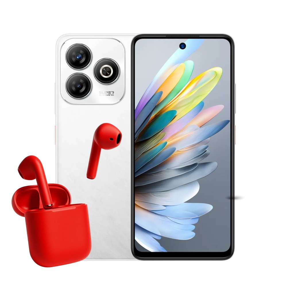Combo ZTE Blade V60 Smart 4+128 GB Blanco + Audifonos InPods 12 BT