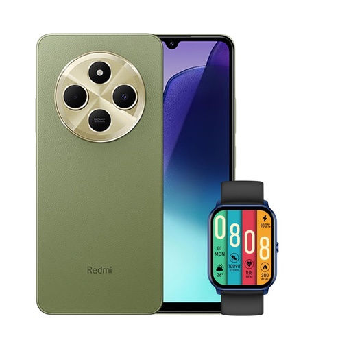 [Xiao-Sm-0022508] Xiaomi Redmi 14C 4+256 GB C/Adap. Verde + SMART WATCH KIESLECT KS MINI 1.78"