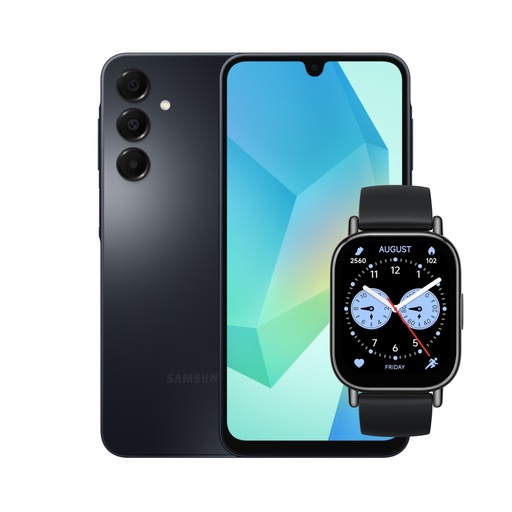[Comb-Sm-0022958] Combo Samsung Galaxy A16 4G 6+128 GB (Latin) Negro + Xiaomi Smart Watch 5 Lite 